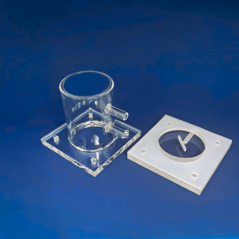 Quartz Photocatalytic Reactor Hydrogen Oxygen Production Via UV Photodegradation Ozone Free Translucent Quartz Moulding Cutting