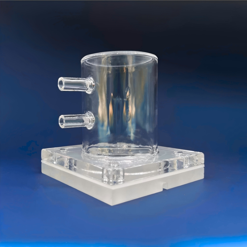 Quartz Photocatalytic Reactor Hydrogen Oxygen Production Via UV Photodegradation Ozone Free Translucent Quartz Moulding Cutting