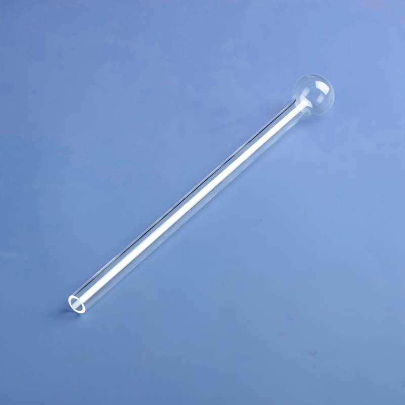 Quartz Glass Tube Plugging Rod Heating Test Tube Boat High Temperature Resistant High Frequency Transparent Polished Surface