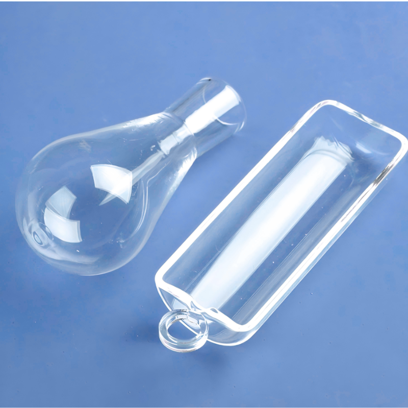 Quartz Glass Tube Plugging Rod Heating Test Tube Boat High Temperature Resistant High Frequency Transparent Polished Surface
