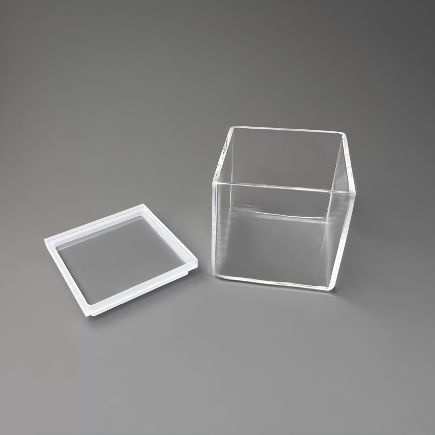 Quartz Glass Sealed Electrolytic Cell Dome Closed End Custom Dimensions Photocatalytic Photoelectrochemical Ozone Free Polished