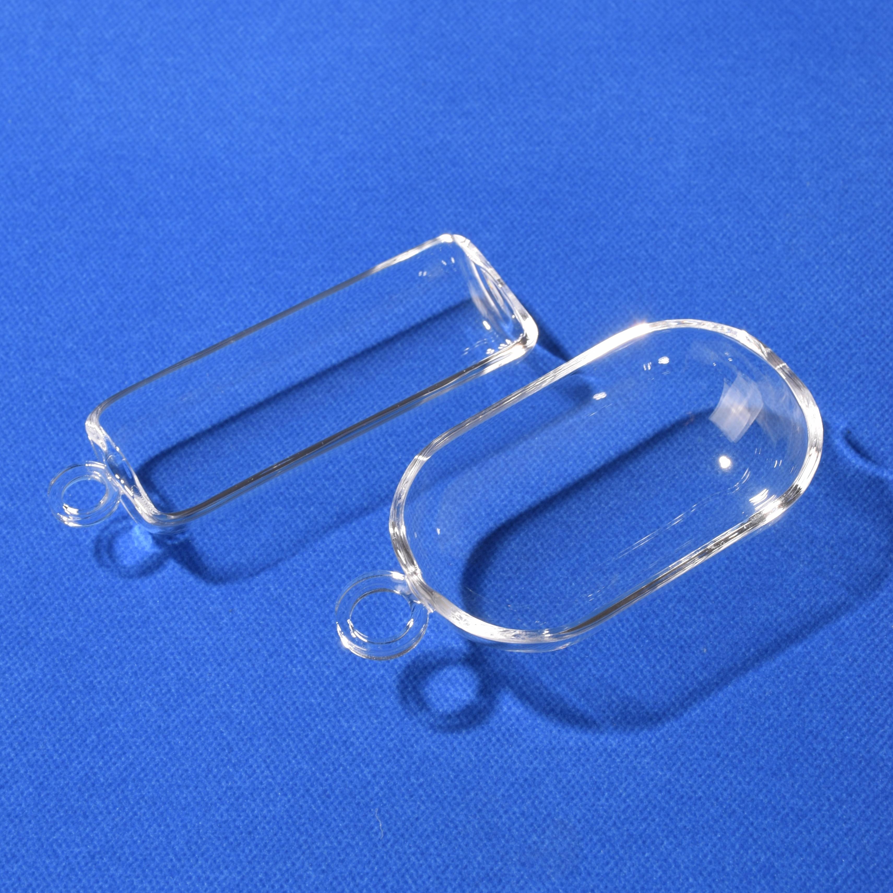 Semi-circular Flat Bottom High Temperature Resistant Transparent Ozone Free Polished Surface Tube Furnace High Bending Welding