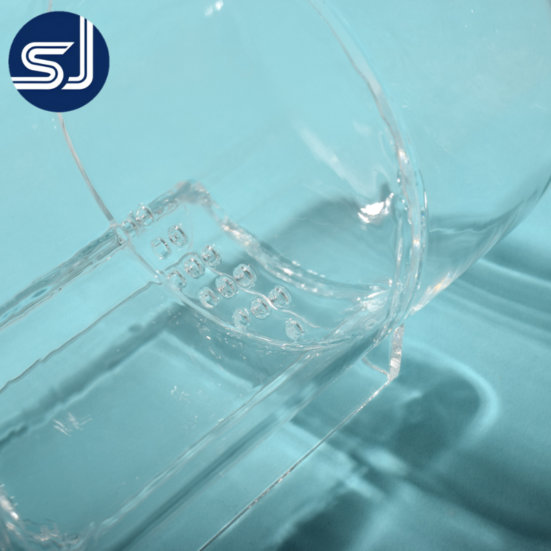 SJ QUARTZ High-Temperature Corrosion-Resistant 99.99% SiO2 1100 Laboratory Custom Quartz Flow Splitting Bottle >85%