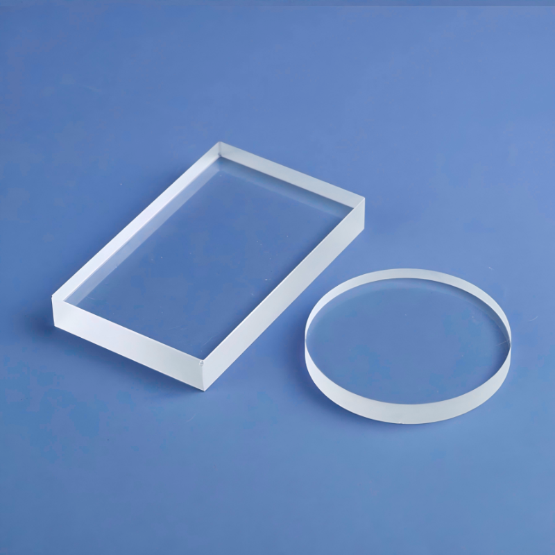 High Temperature Resistant Clear Sapphire Quartz Tablets Fused Silica Glass Sheets Customizable Sizes Polished Cutting Welding