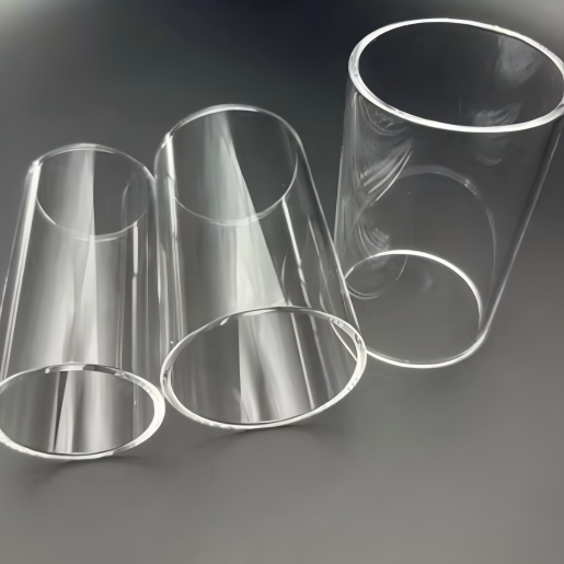High Temperature Transparent Polished Ozone Free One End Closed Quartz Tube 5-800mm Diameter Bending Welding Cutting