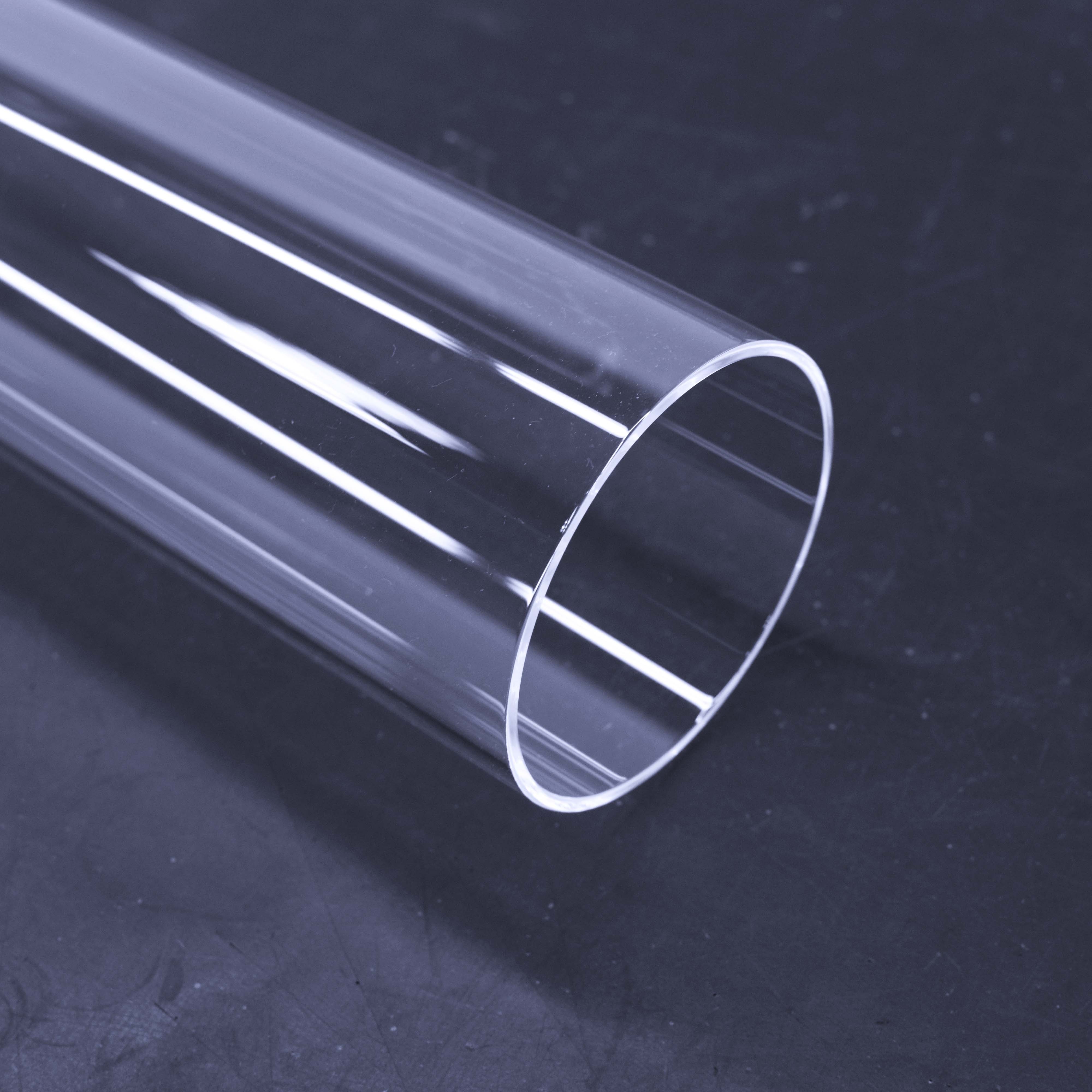 High Temperature Transparent Polished Ozone Free One End Closed Quartz Tube 5-800mm Diameter Bending Welding Cutting