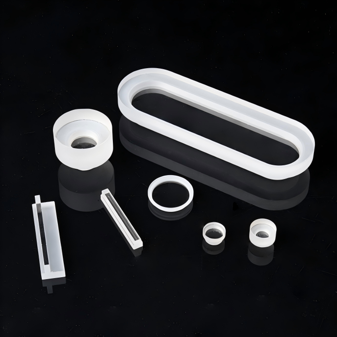 Clear Quartz Testing Sheet Ultra-thin Optical Grade Circular Shape SJ Brand Model SJ 077 High Thermal Conductance Welding