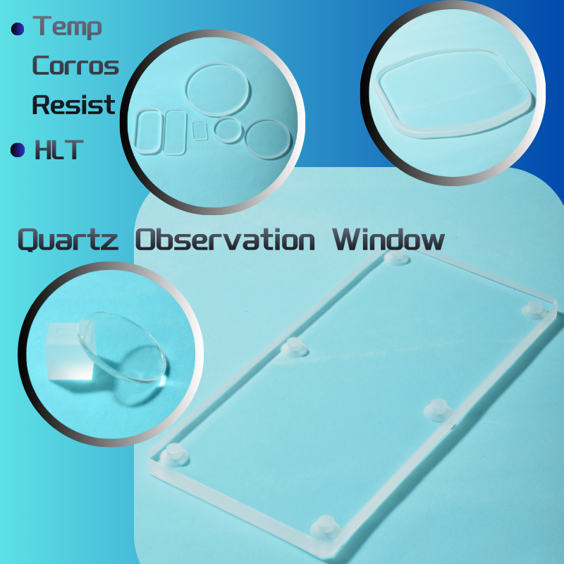 SJ Natural Fused Quartz Polished Plate Optical Clear Heat-Resistant Chemical-Resistant Cutting High Melting Point Laser 5.5-6.5