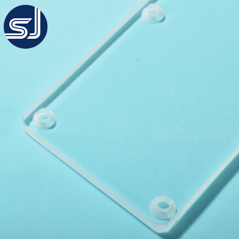 SJ Natural Fused Quartz Polished Plate Optical Clear Heat-Resistant Chemical-Resistant Cutting High Melting Point Laser 5.5-6.5