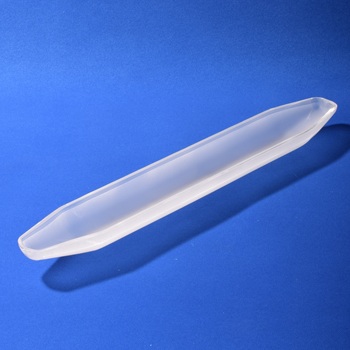 Transparent polished quartz glass boat