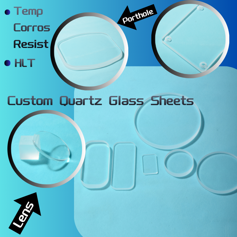 SJ QUARTZ Customized Translucent Natural Fused Quartz Arc-Welding Cutting Services Industrial Lab Applications High Purity Flat