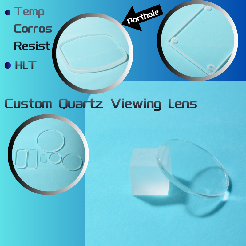 Natural Fused Quartz Square Thin Glass Slide