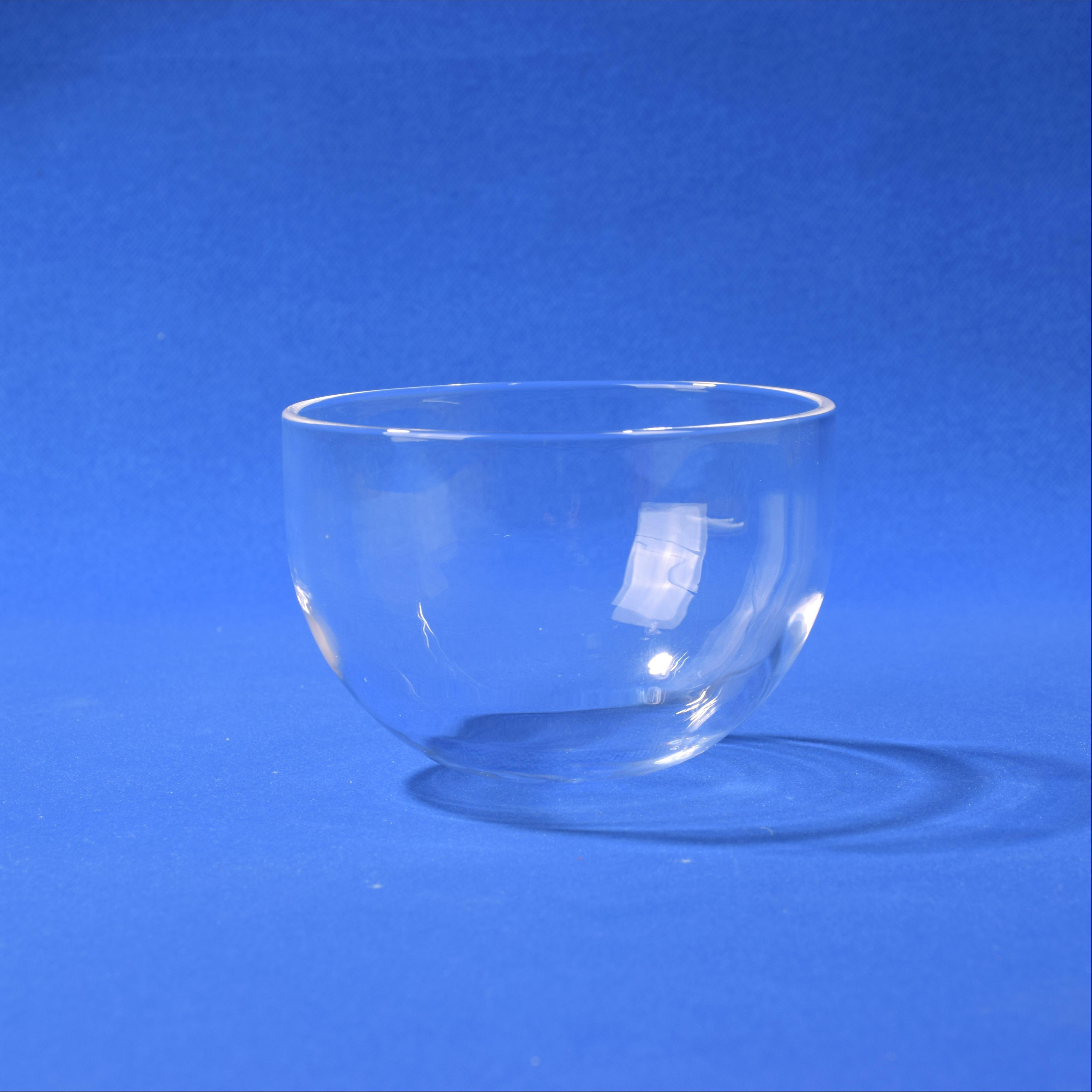 Clear Refractory Fused Quartz Crucible Bowl SJ Brand High Tension Strength 48 N/mm 1683 Softening Point Semiconductor